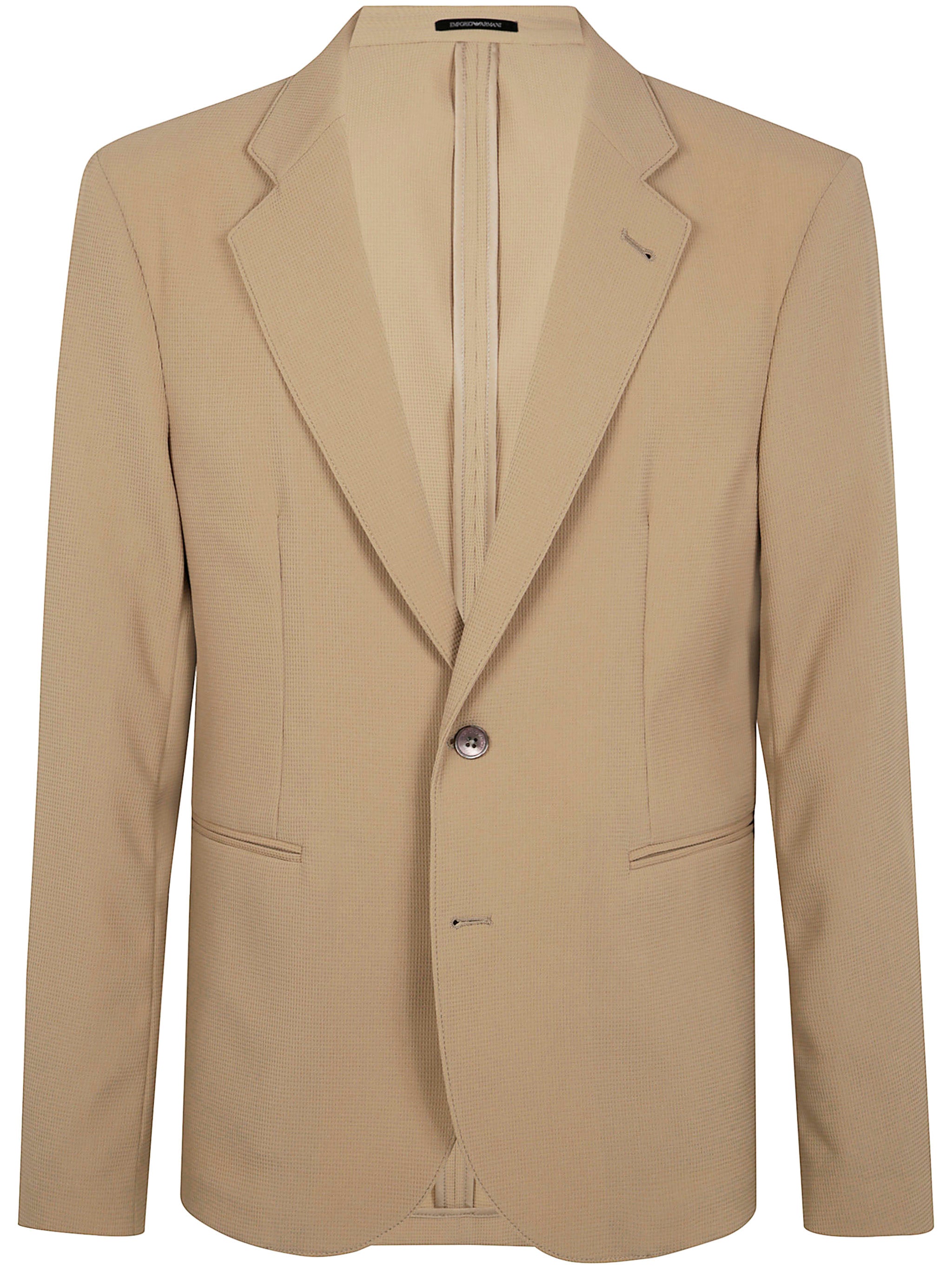 EMPORIO ARMANI Single-Breasted Two-Button Jacket