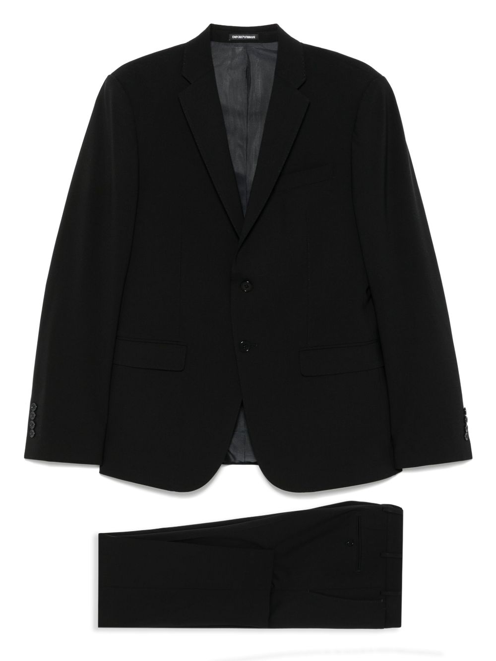 EMPORIO ARMANI Wool Double-Breasted Suit for Men