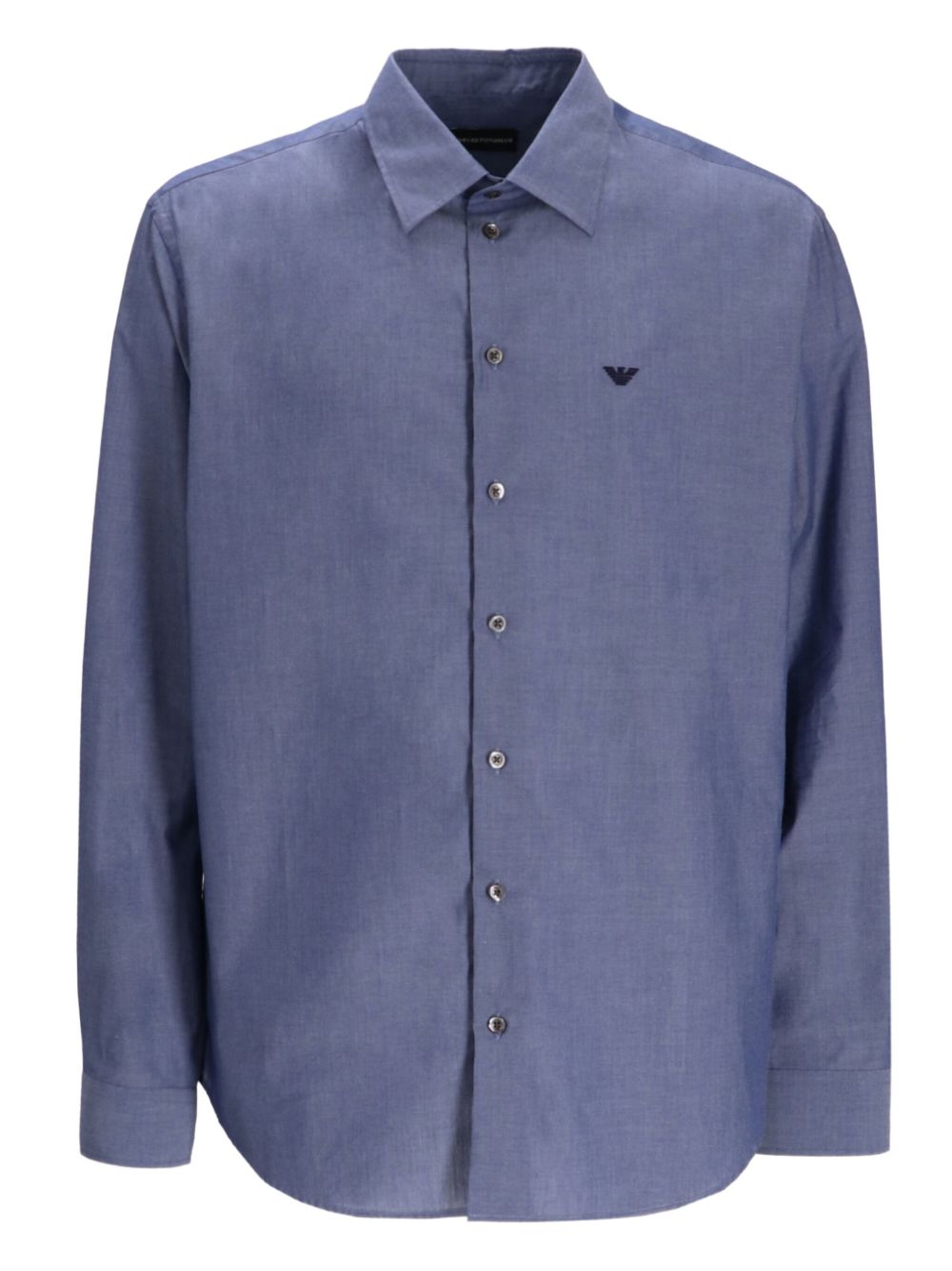 EMPORIO ARMANI Classic Long Sleeve Cotton Shirt for Men