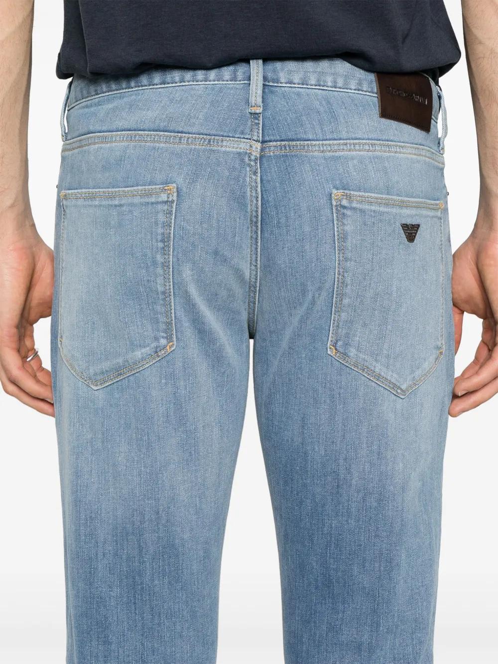 EMPORIO ARMANI Slim-Fit Denim Trousers for Men