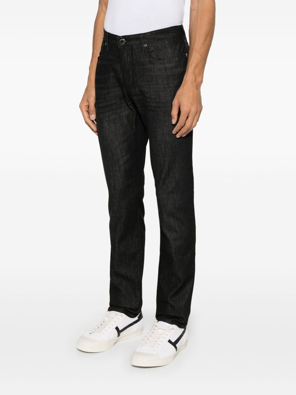 EMPORIO ARMANI Classic Denim Cotton Jeans for Men - FW25