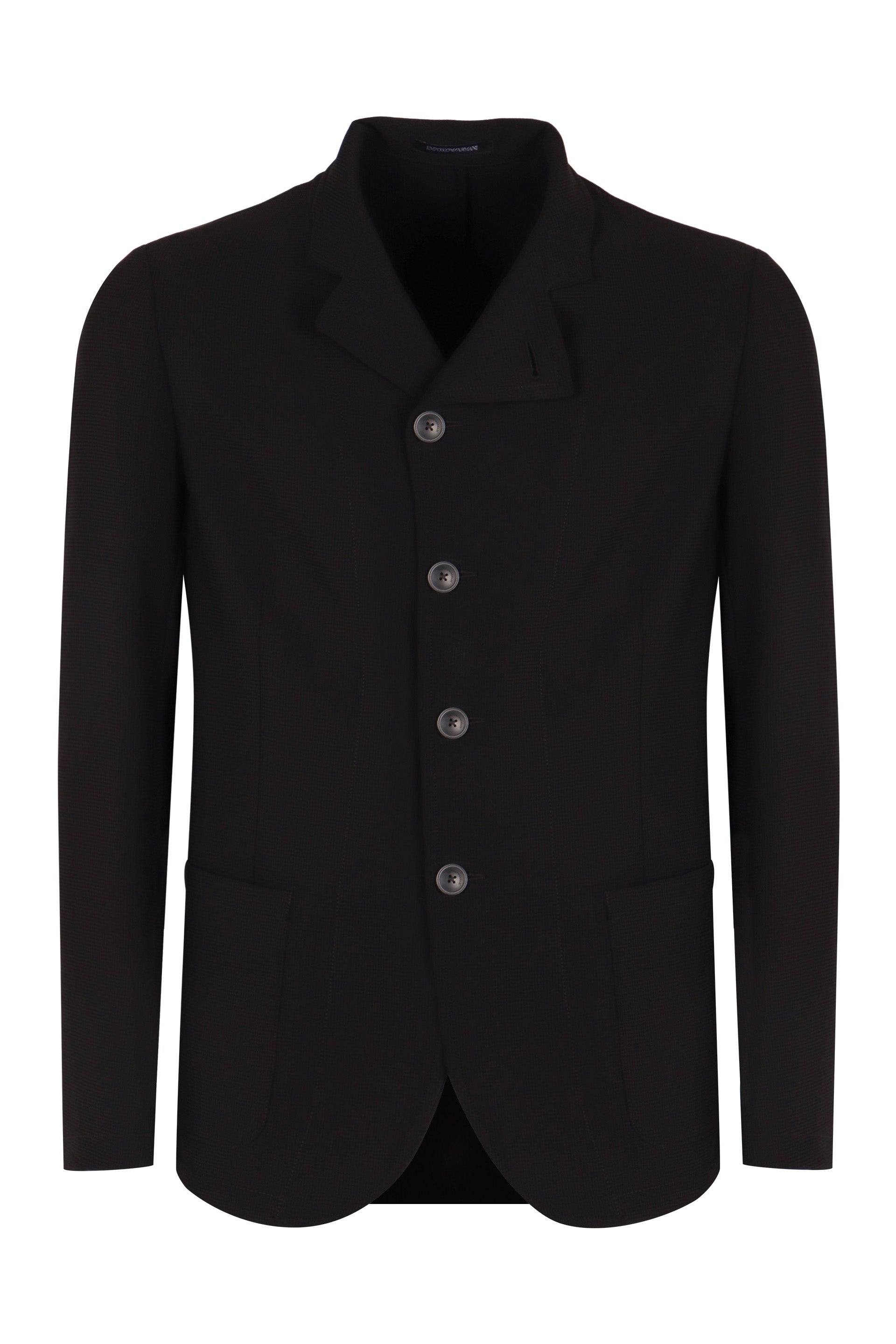 EMPORIO ARMANI Creased Pleated Jacket for Men