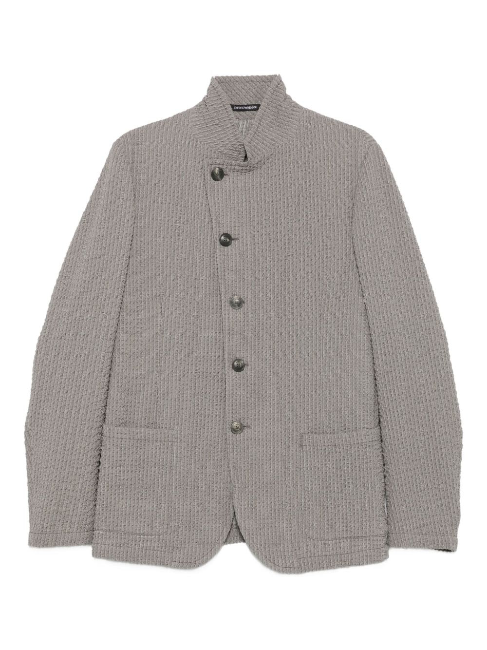 EMPORIO ARMANI Men's Wool Blend Jacket with Front Button Fastening