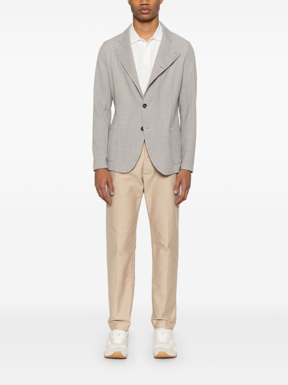 EMPORIO ARMANI Men's Wool Single-Breasted Blazer Jacket