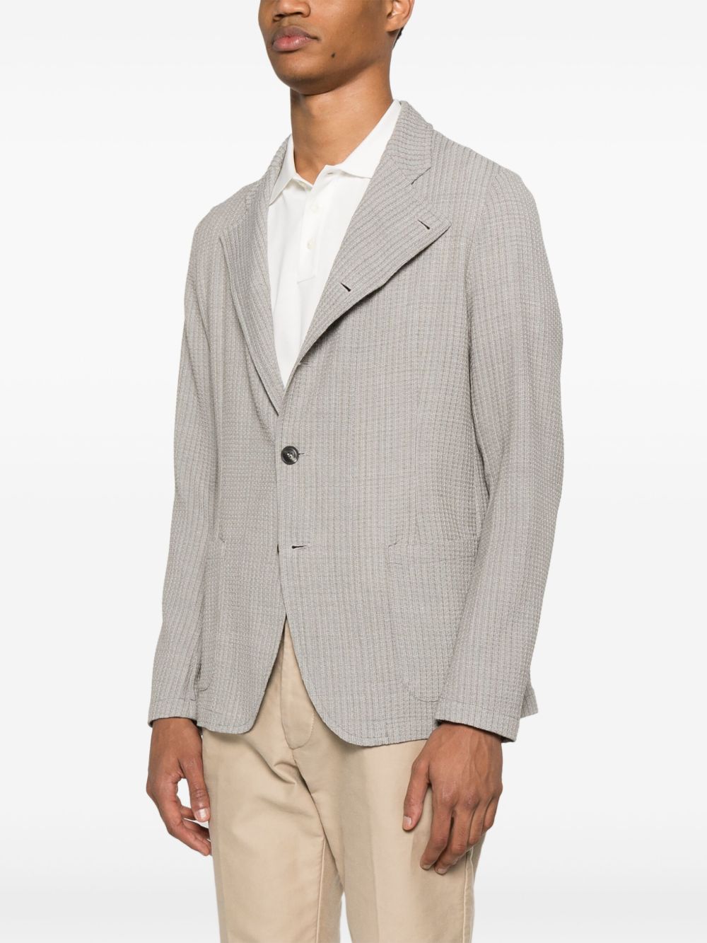 EMPORIO ARMANI Men's Wool Single-Breasted Blazer Jacket