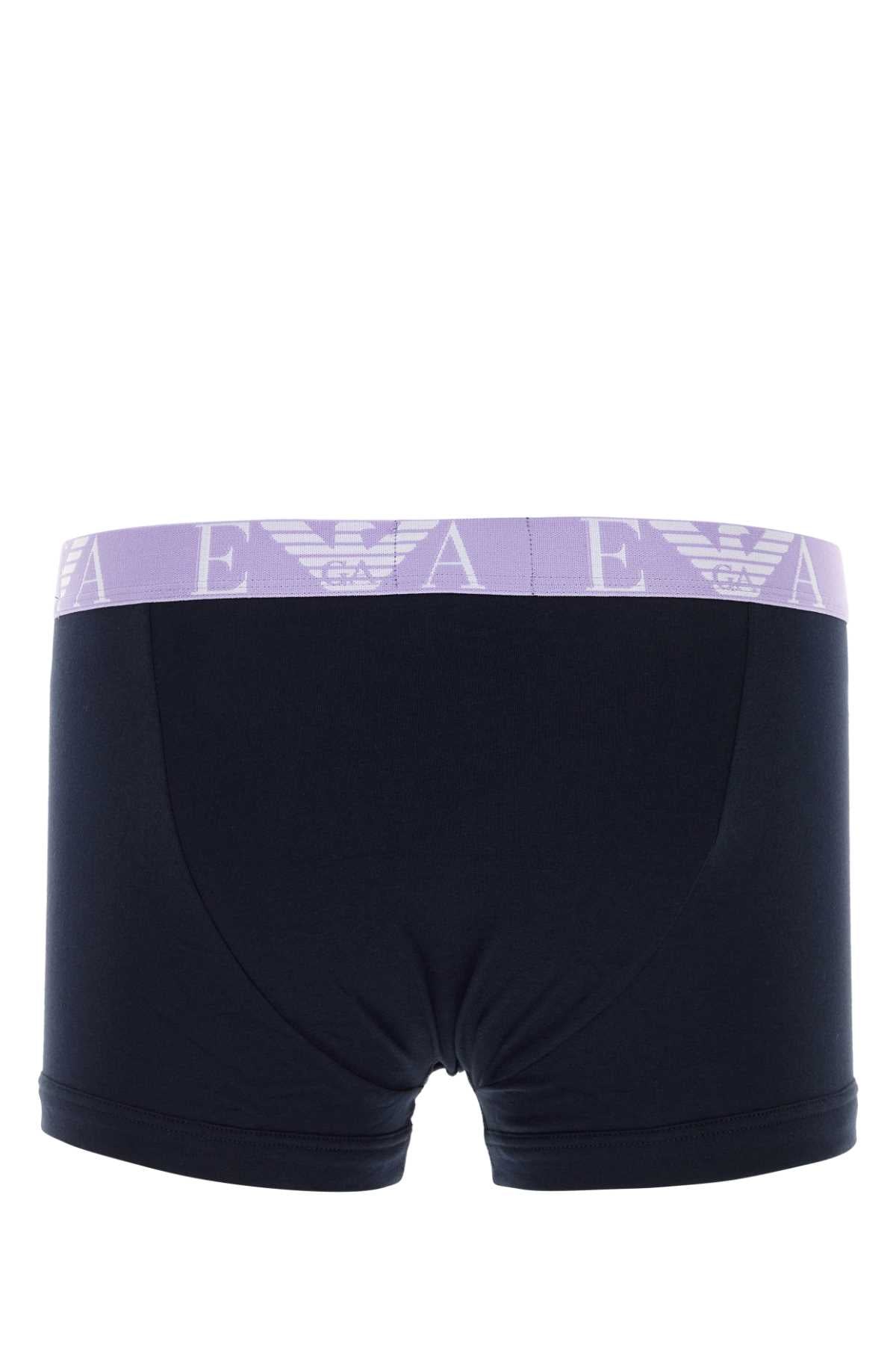 EMPORIO ARMANI Stretch Cotton Boxer Set for Men