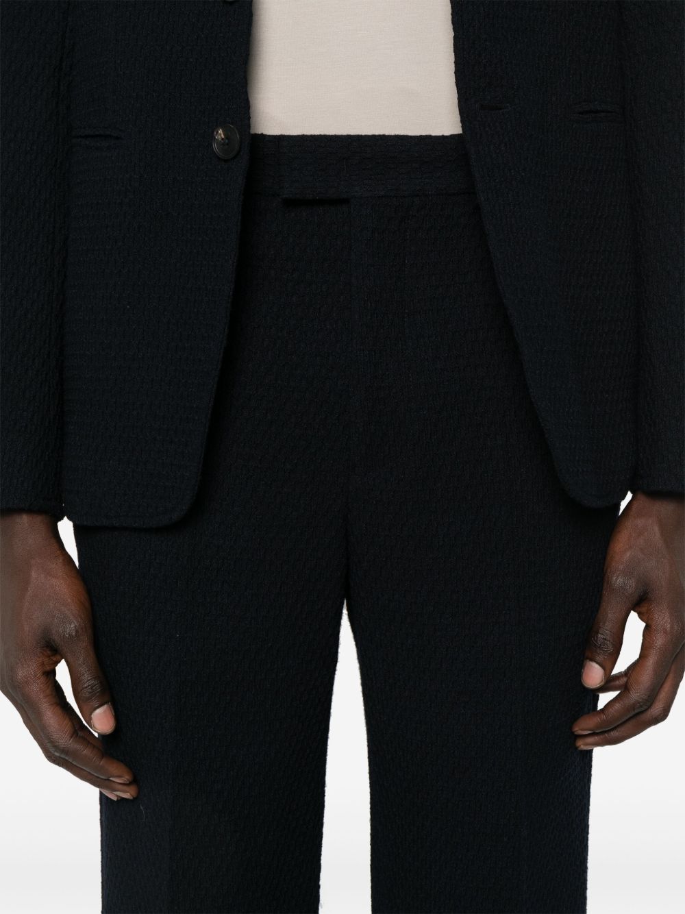 EMPORIO ARMANI Men's Signature Wool Trousers