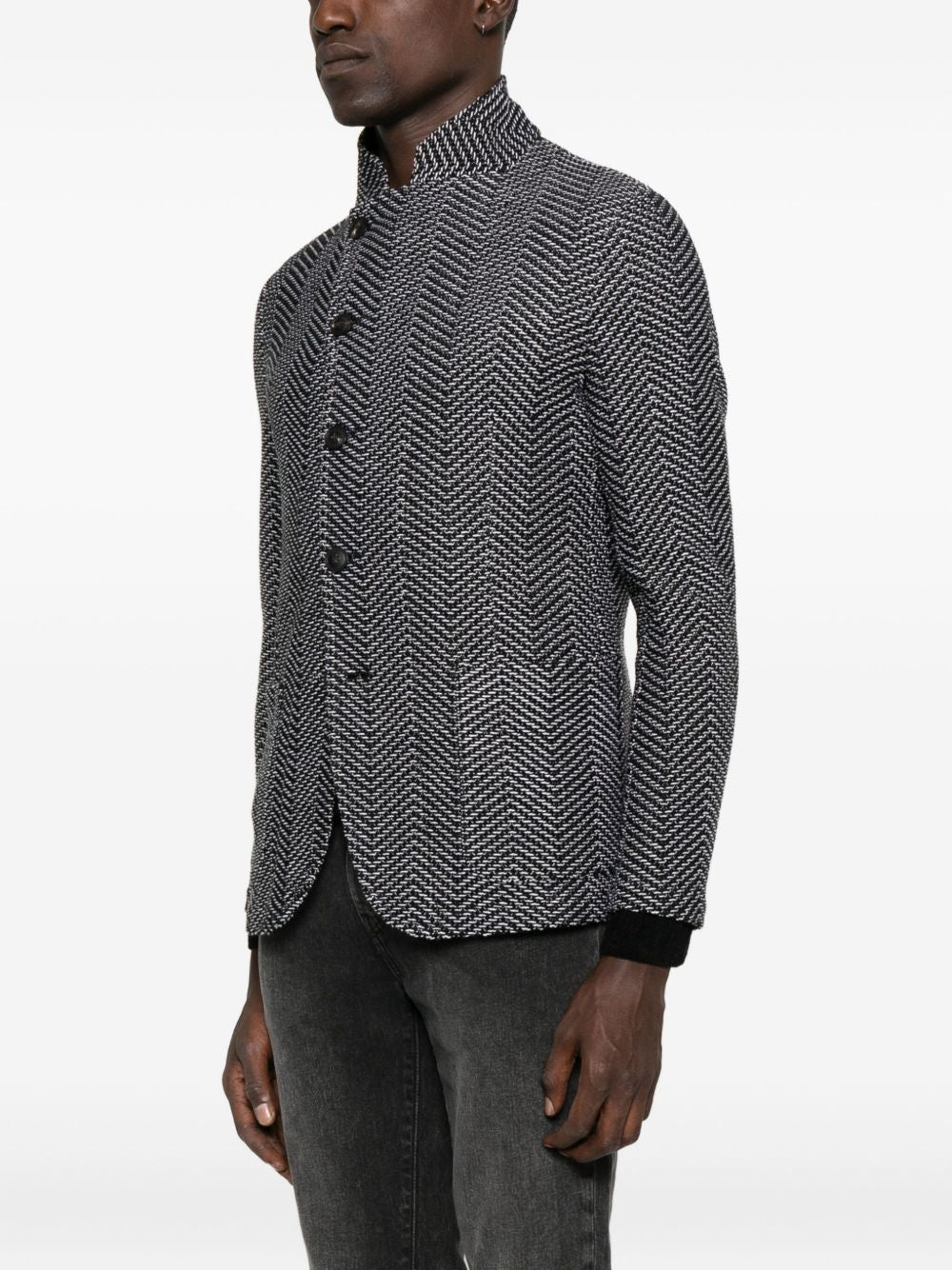 EMPORIO ARMANI Silk Nylon Jacket for Men - FW25 Collection
