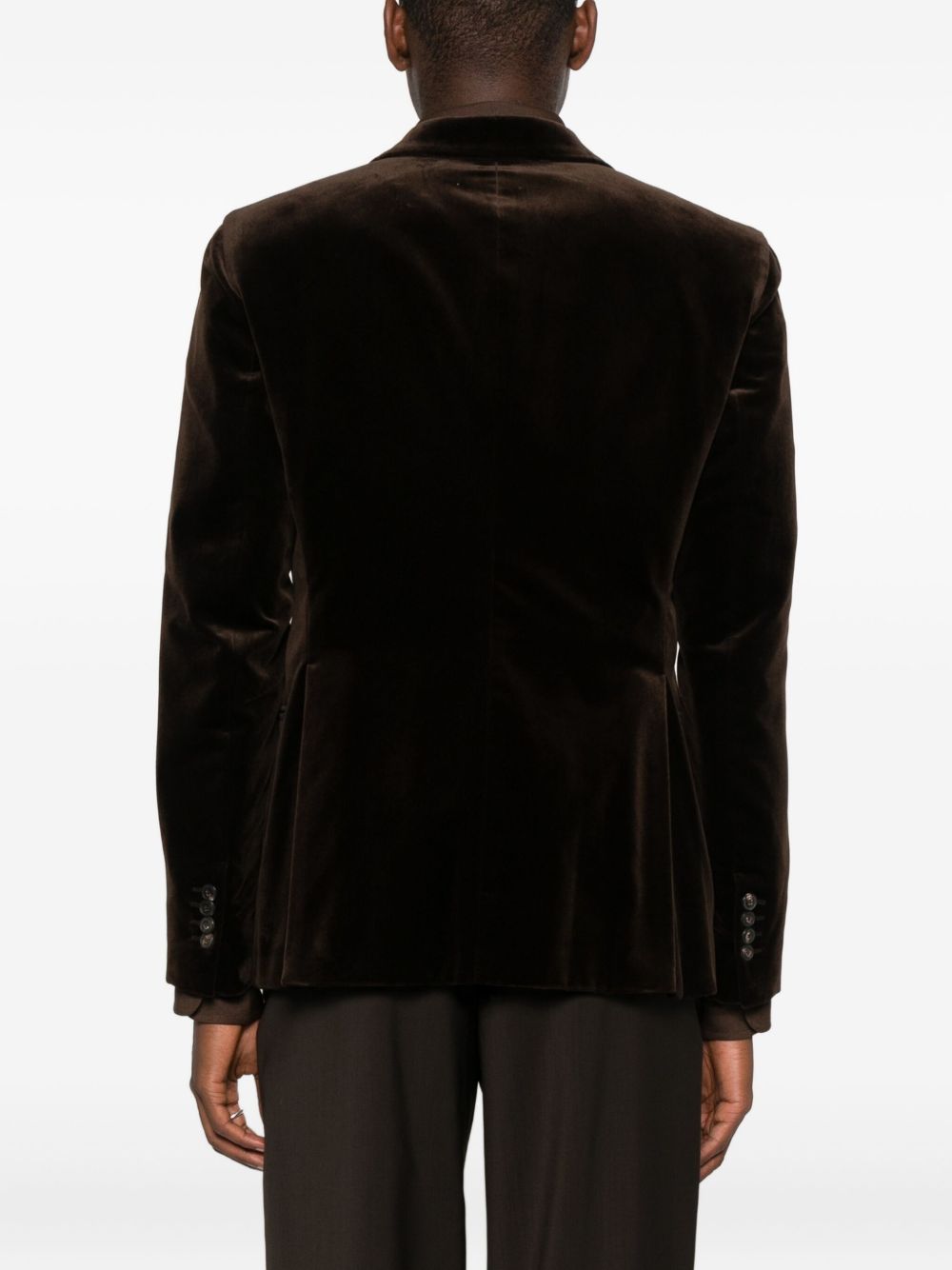 EMPORIO ARMANI Cotton Single-Breasted Jacket for Men