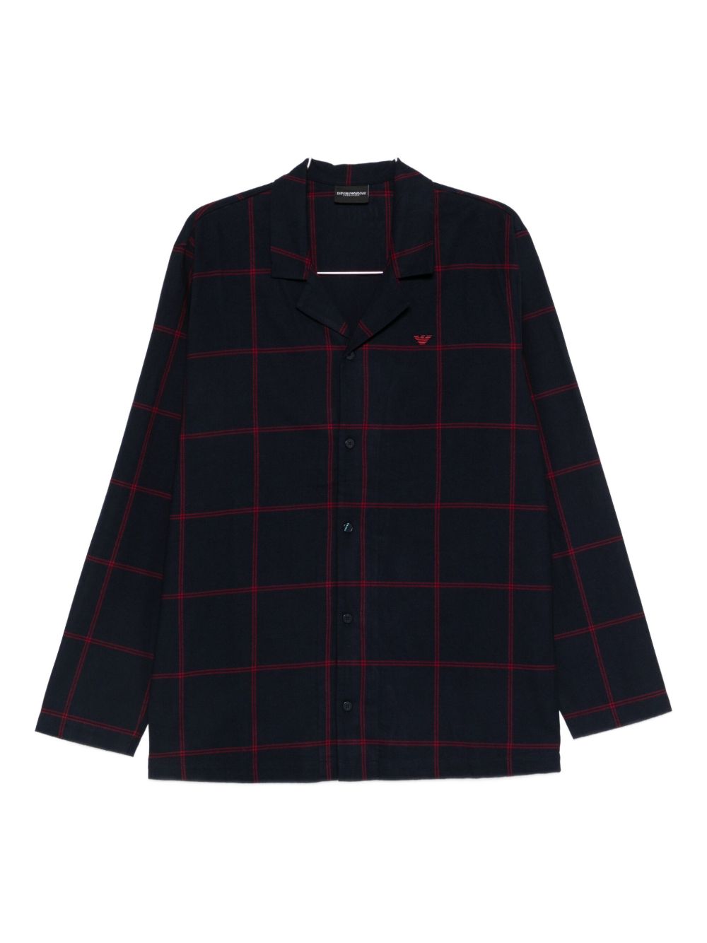 EMPORIO ARMANI Cotton Checkered Blazer for Men - FW25 Collection