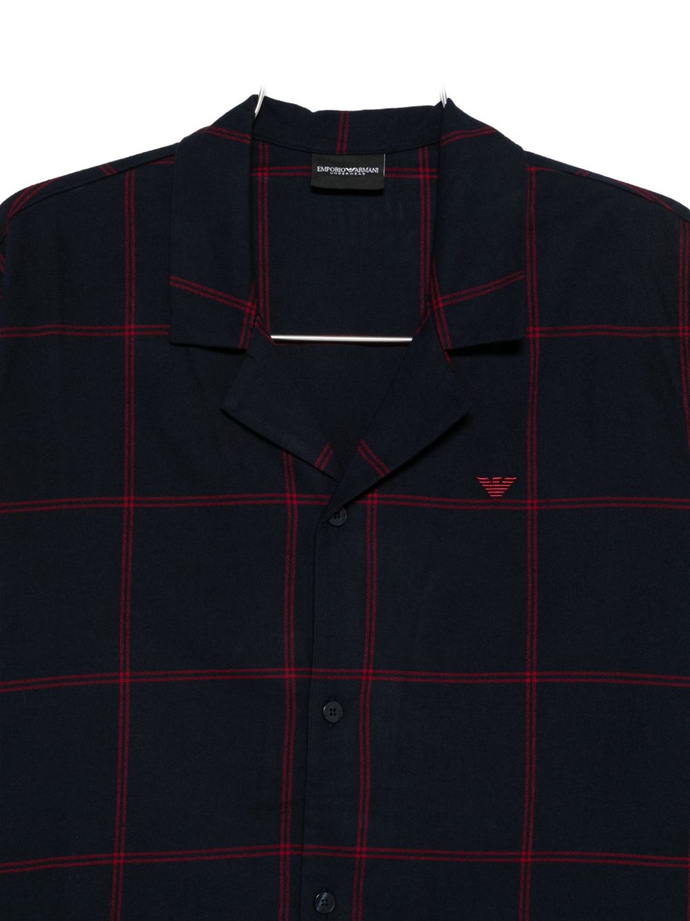 EMPORIO ARMANI Cotton Checkered Blazer for Men - FW25 Collection