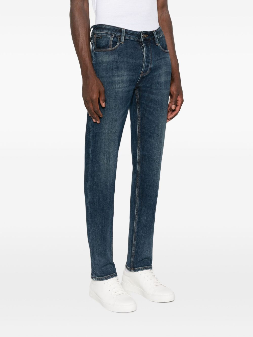 EMPORIO ARMANI Classic Denim Cotton Jeans for Men - FW25