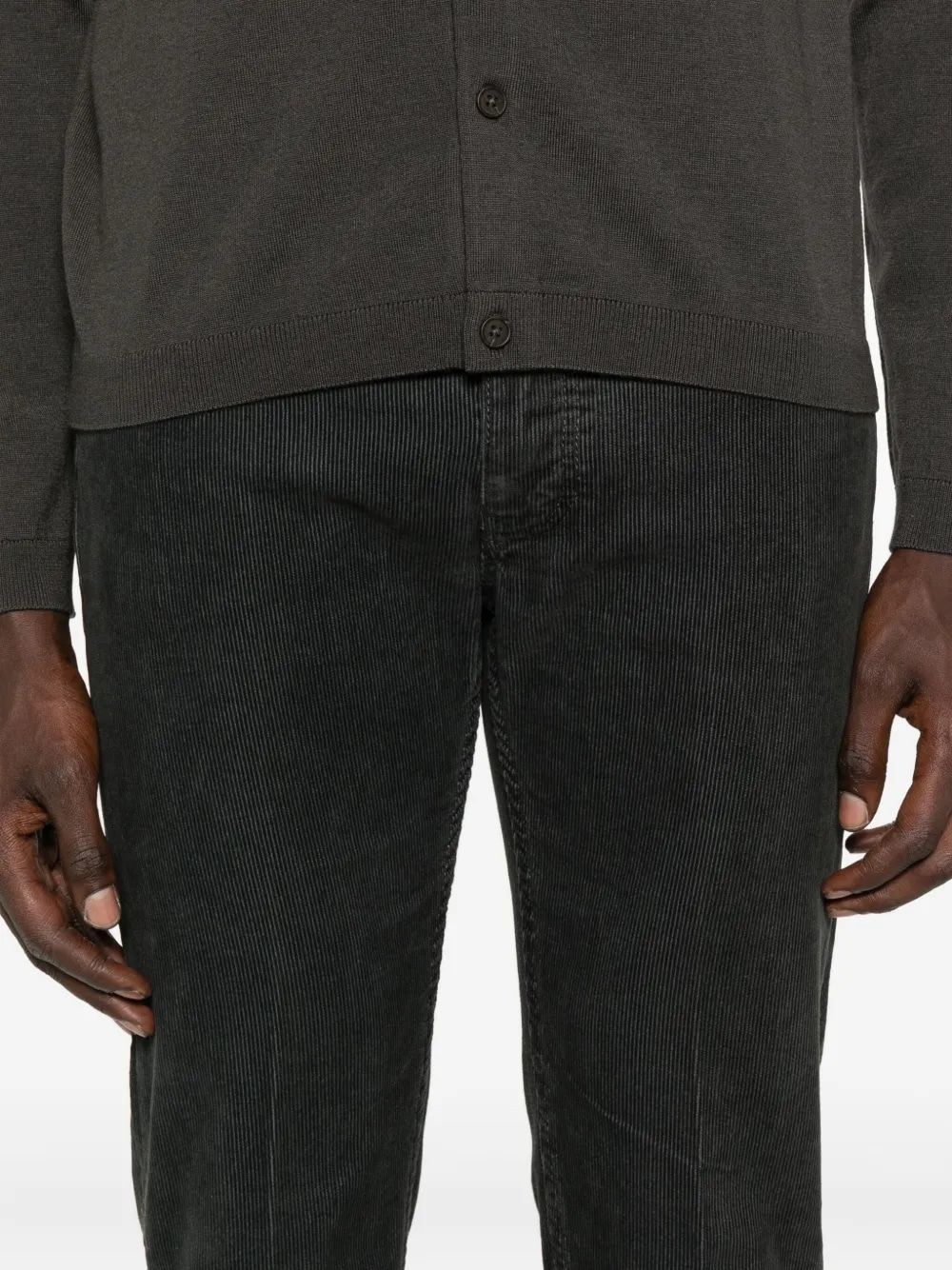 EMPORIO ARMANI Cotton Corduroy Trousers for Men - FW25