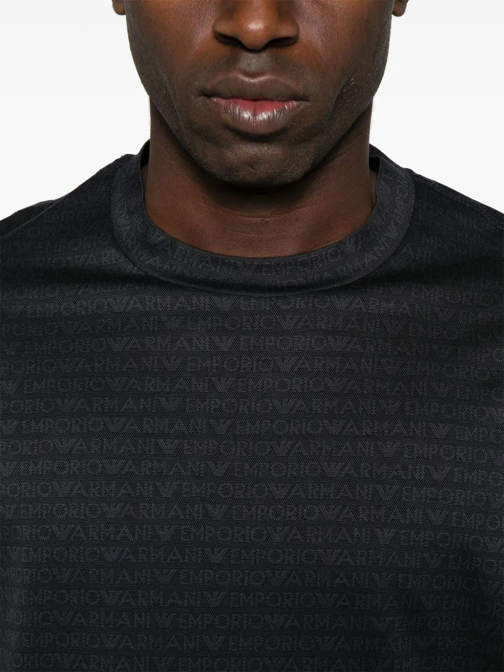 EMPORIO ARMANI Monogram-Print T-Shirt