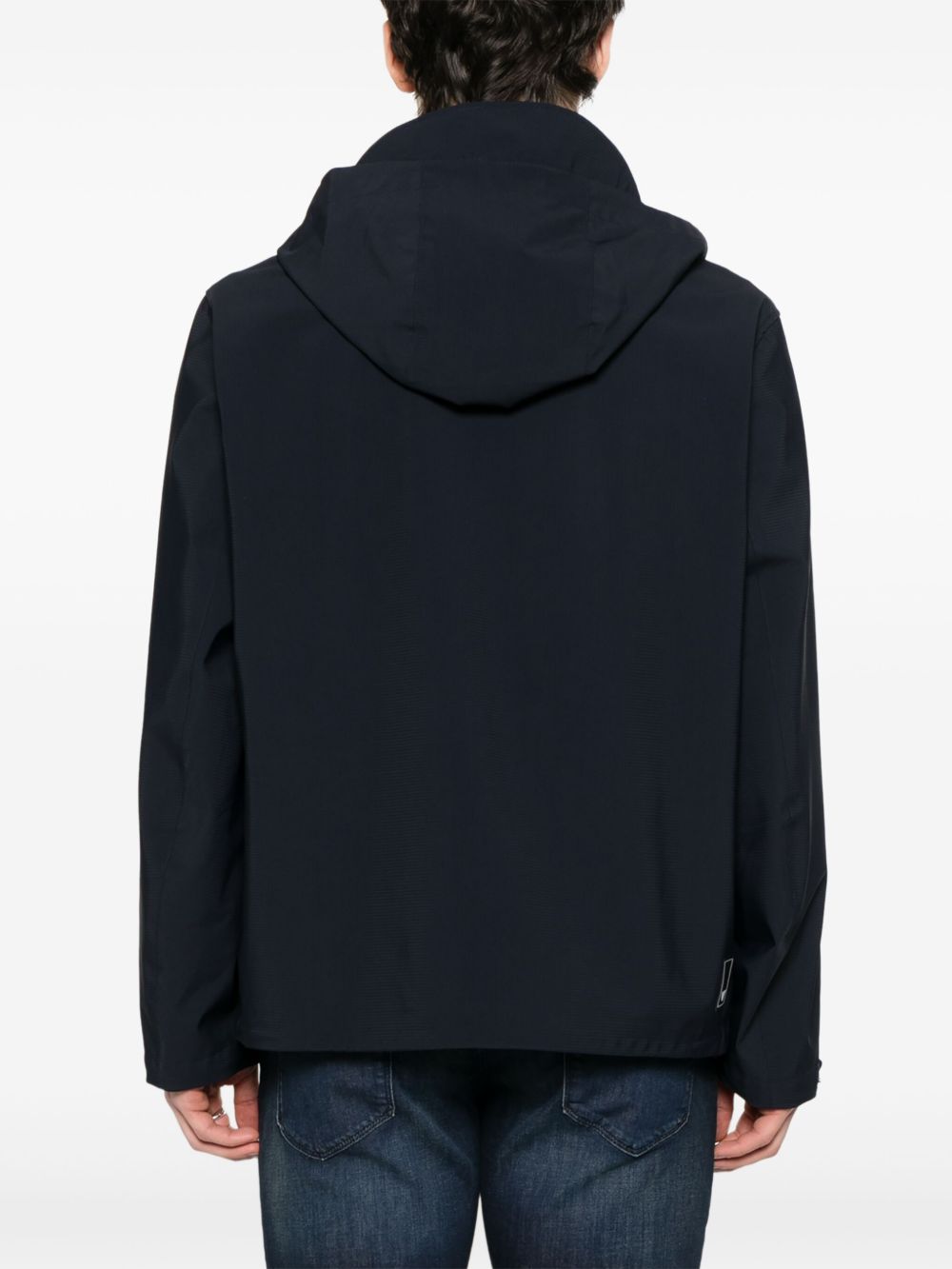 EMPORIO ARMANI Two-Way Zip Hooded Jacket for Men