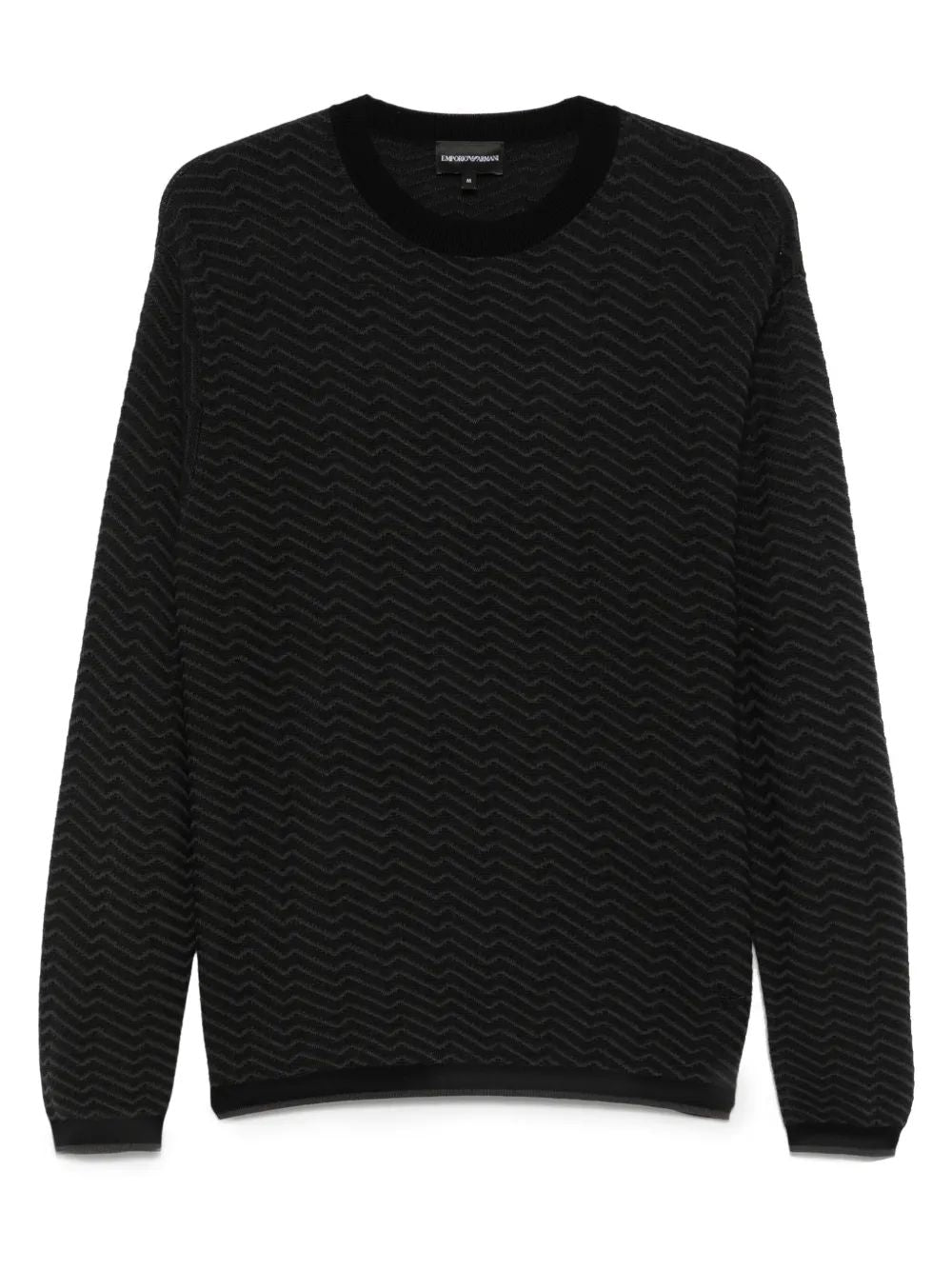 EMPORIO ARMANI Wool Blend Crewneck Sweater for Men
