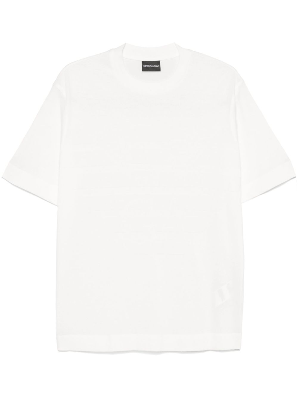 EMPORIO ARMANI Classic Logo Cotton Crew Neck T-Shirt for Men