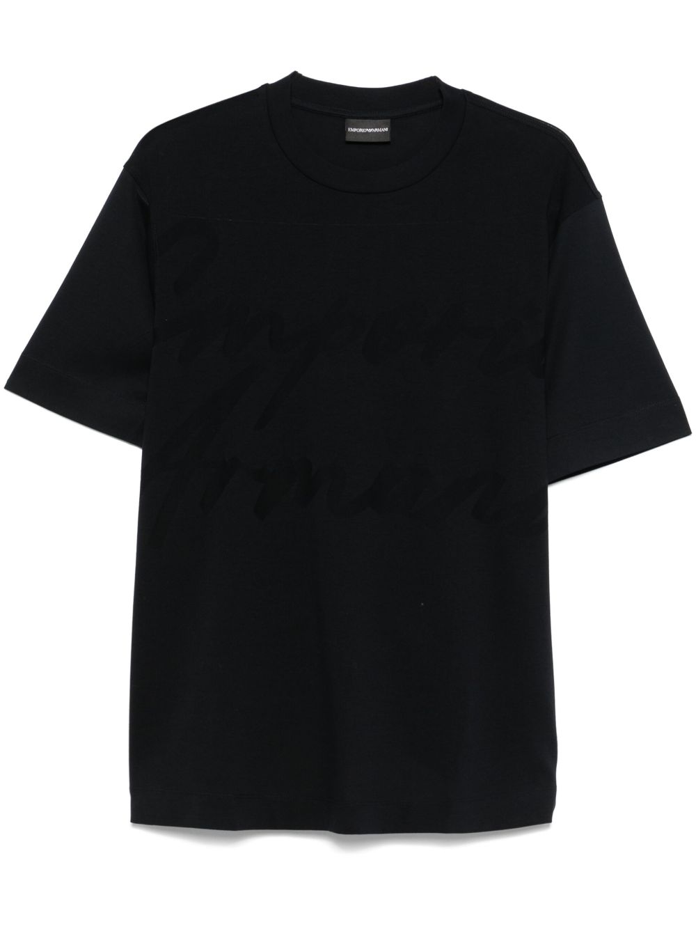 EMPORIO ARMANI Logo Cotton T-Shirt - Crew Neck, Short Sleeves