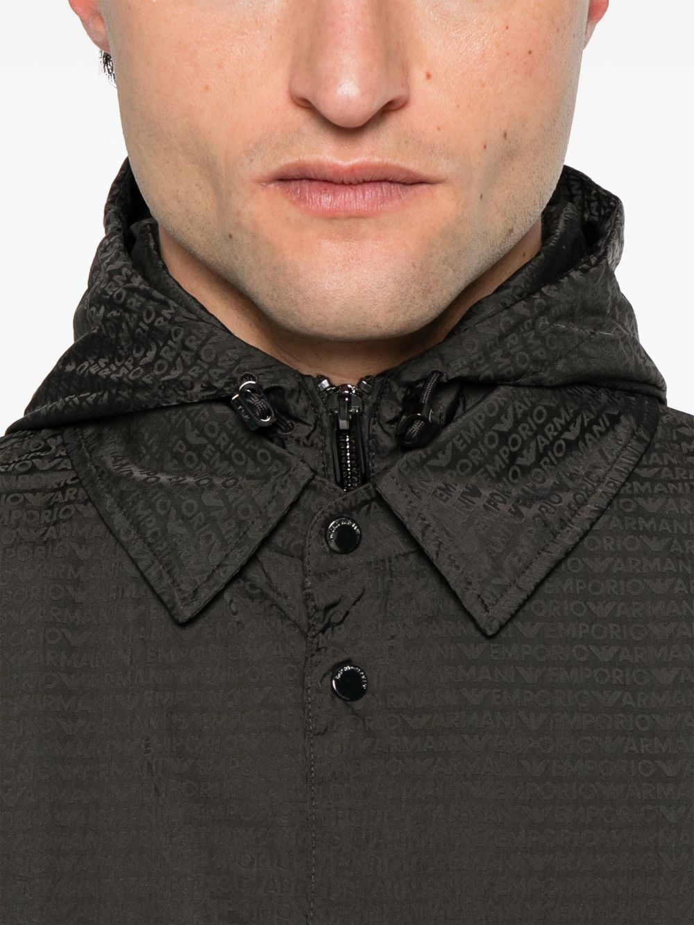 EMPORIO ARMANI Lightweight Nylon Hooded Jacket - Men's