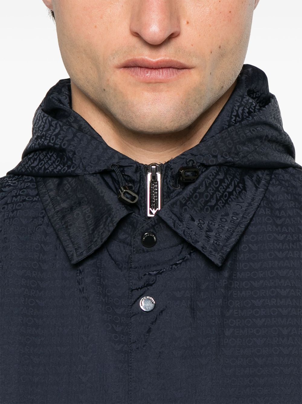 EMPORIO ARMANI Lightweight Nylon Hooded Jacket