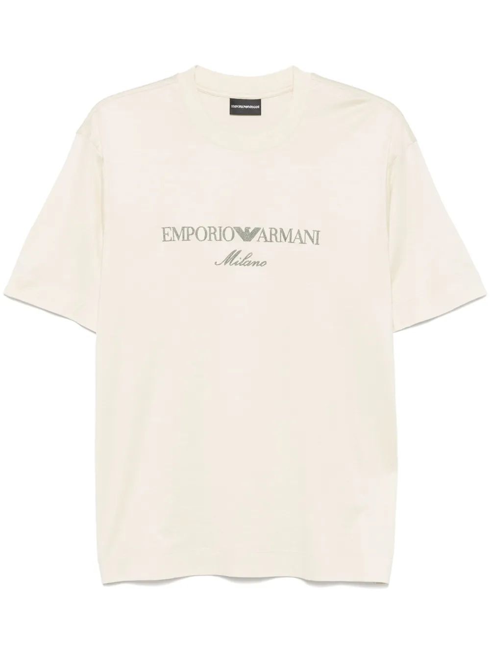 EMPORIO ARMANI Logo-Embroidered T-Shirt