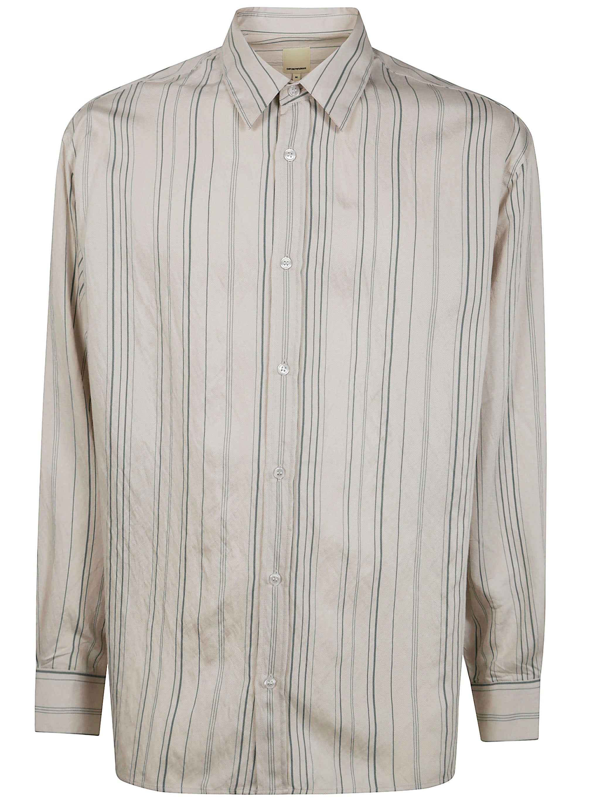 EMPORIO ARMANI Stylish Striped Shirt for Men - SS25 Collection