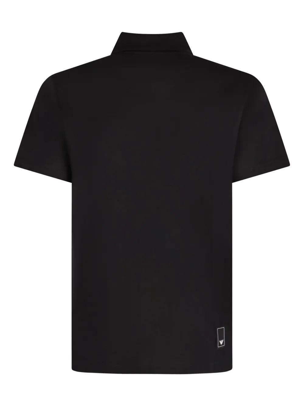 EMPORIO ARMANI Cotton Polo Shirt with Logo - Short Sleeve