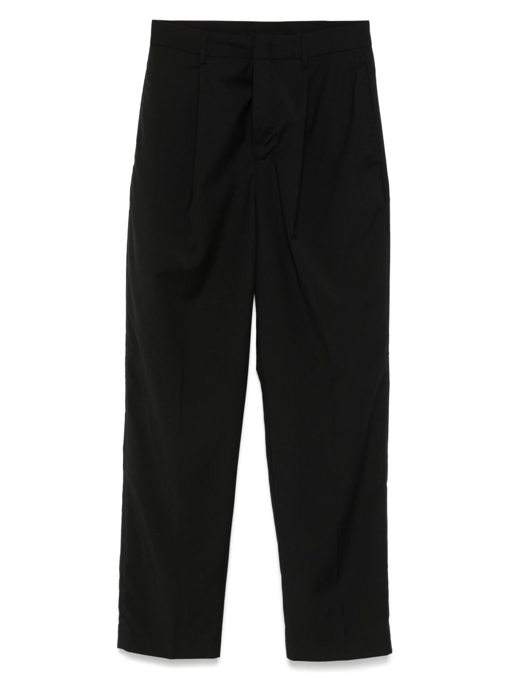 E'CLAT Men's Wool Trousers with Concealed Fastening