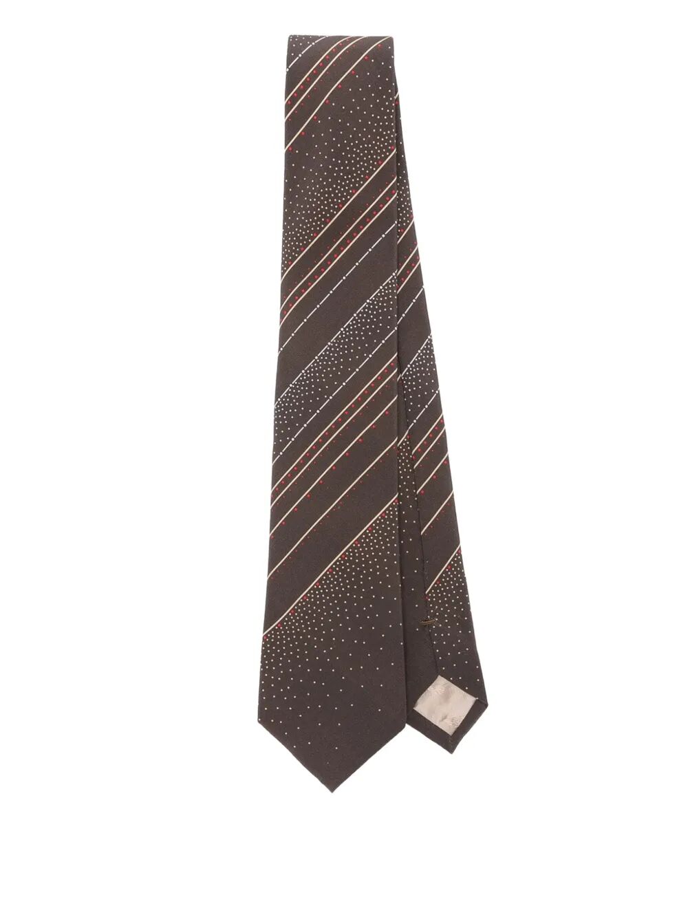EMPORIO ARMANI Silk Paten Tie for Men - FW25 Collection