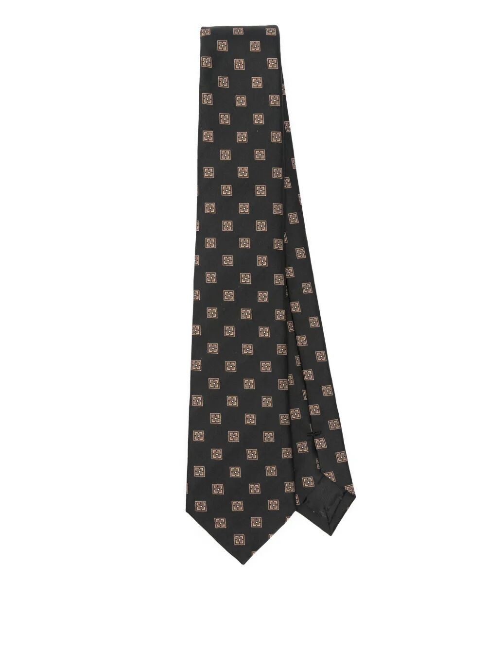EMPORIO ARMANI Squared Silk Tie for Men
