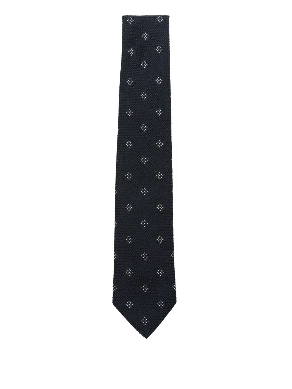 EMPORIO ARMANI Rhombus Pattern Silk Tie