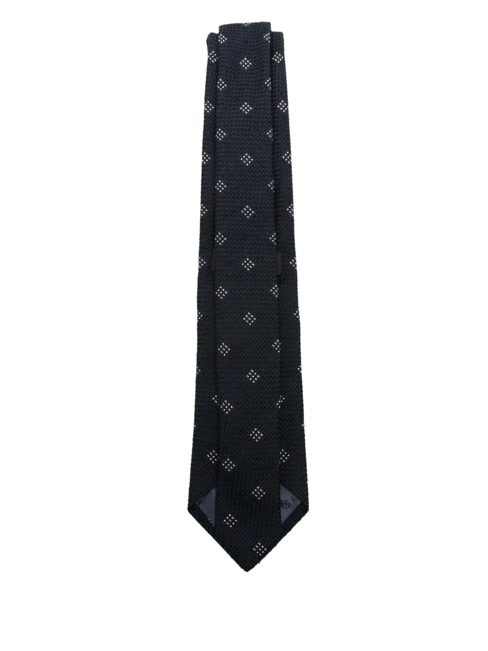 EMPORIO ARMANI Rhombus Pattern Silk Tie