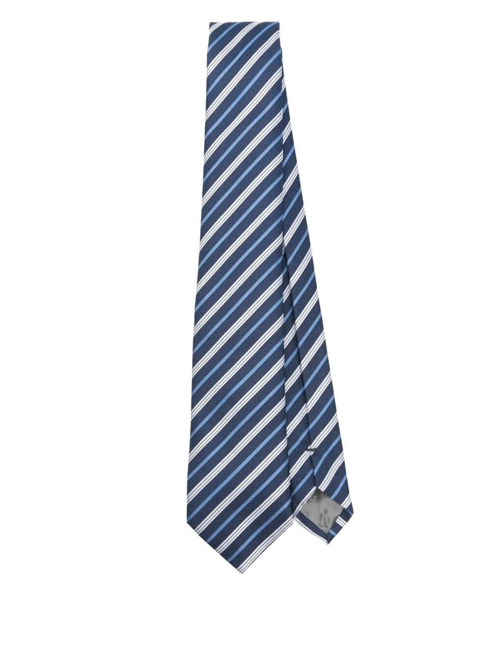 EMPORIO ARMANI Striped Silk Tie for Men