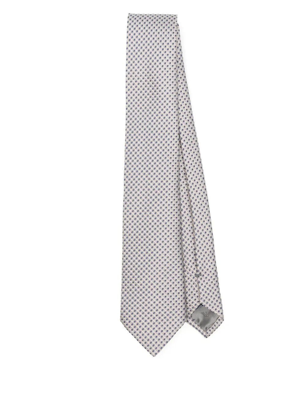 EMPORIO ARMANI Silk Tie for Men - SS25 Collection