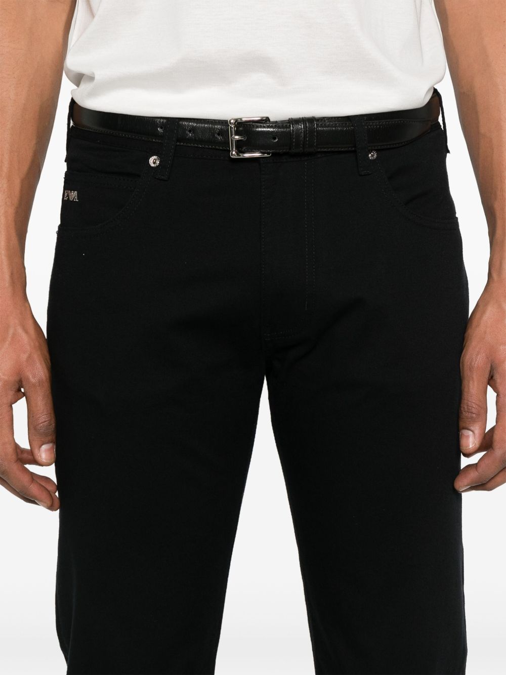 EMPORIO ARMANI Classic Denim Cotton Jeans for Men