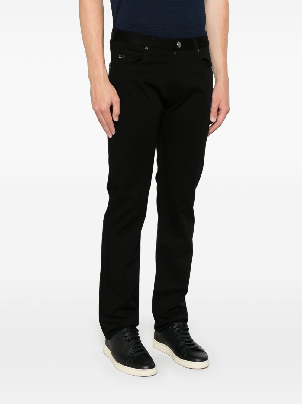 EMPORIO ARMANI Men's Classic Denim Jeans with Concealed Fly