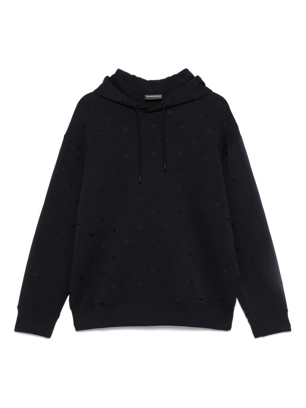 EMPORIO ARMANI Allover Logo Cotton Sweatshirt for Men
