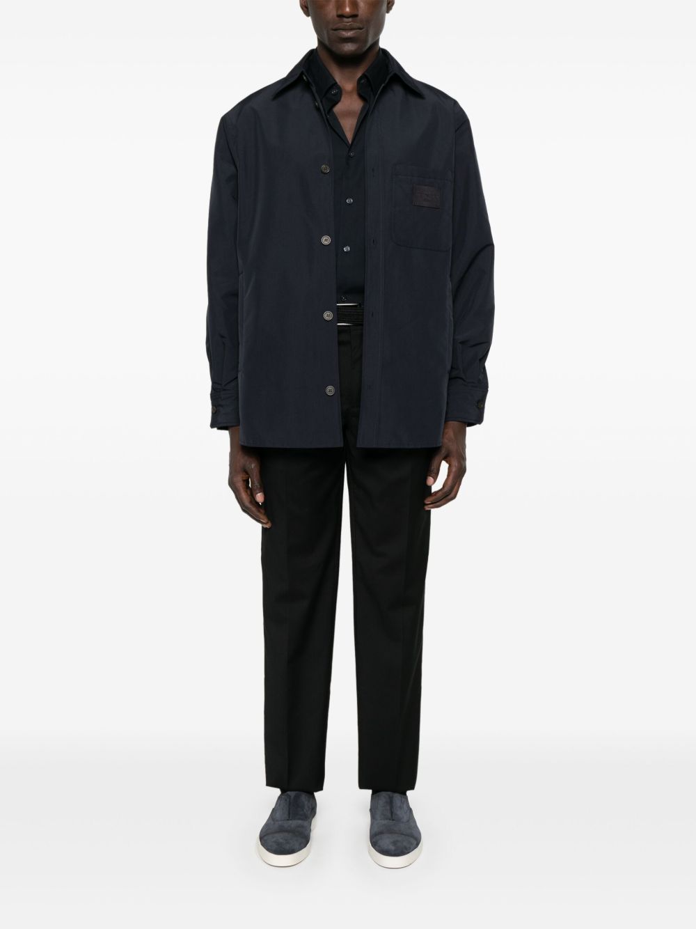 EMPORIO ARMANI Men's Classic Wool Chino Trousers