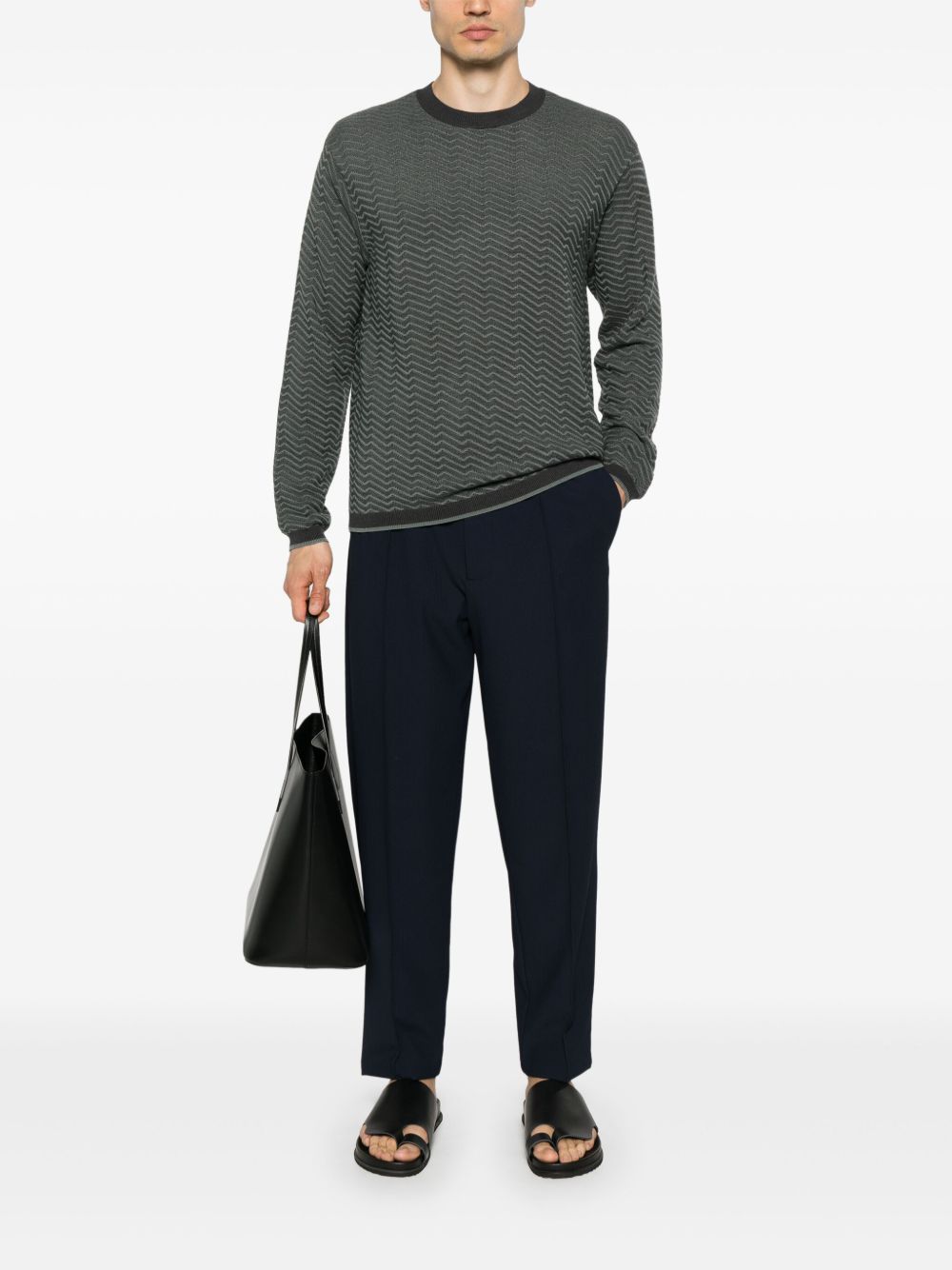 EMPORIO ARMANI Nylon Trousers for Men - SS25 Collection