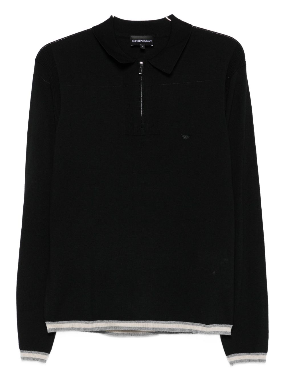 EMPORIO ARMANI Wool Polo Shirt for Men - FW25 Collection