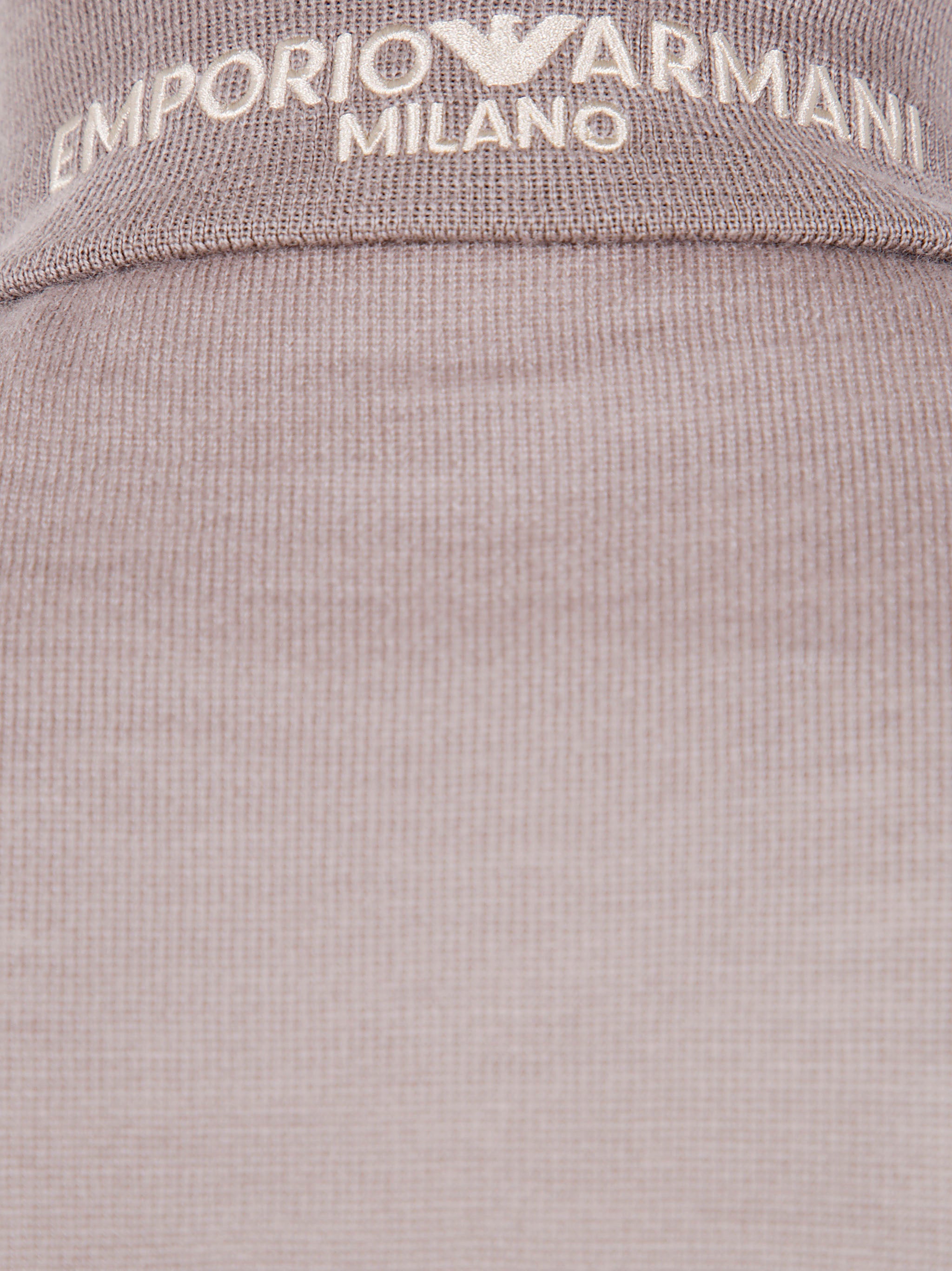 EMPORIO ARMANI Men's Half Zip Turtle Neck Sweater