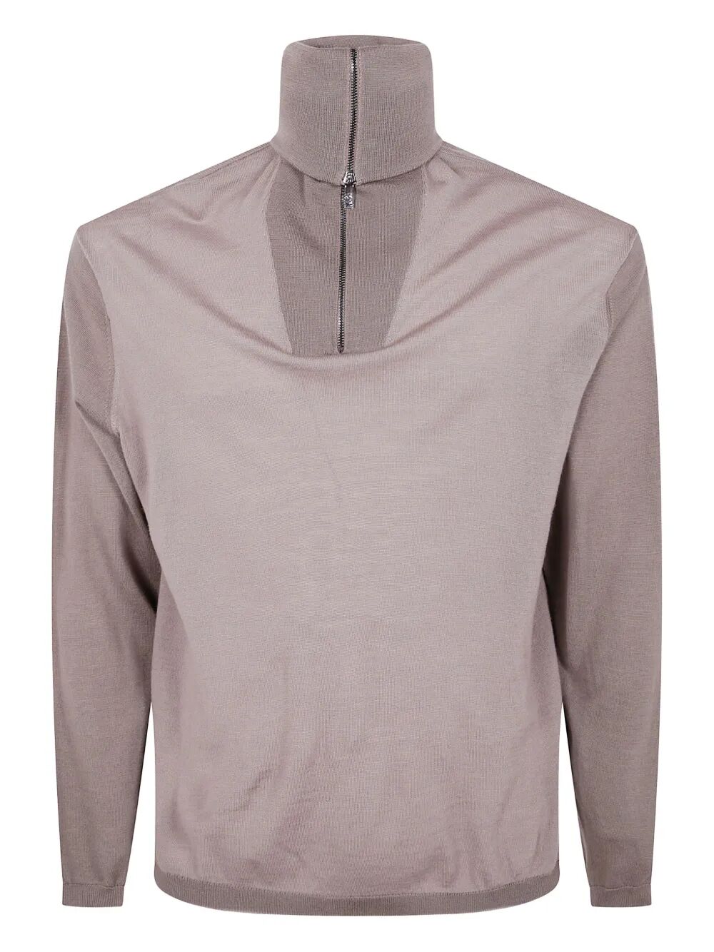 EMPORIO ARMANI Men's Half Zip Turtle Neck Sweater