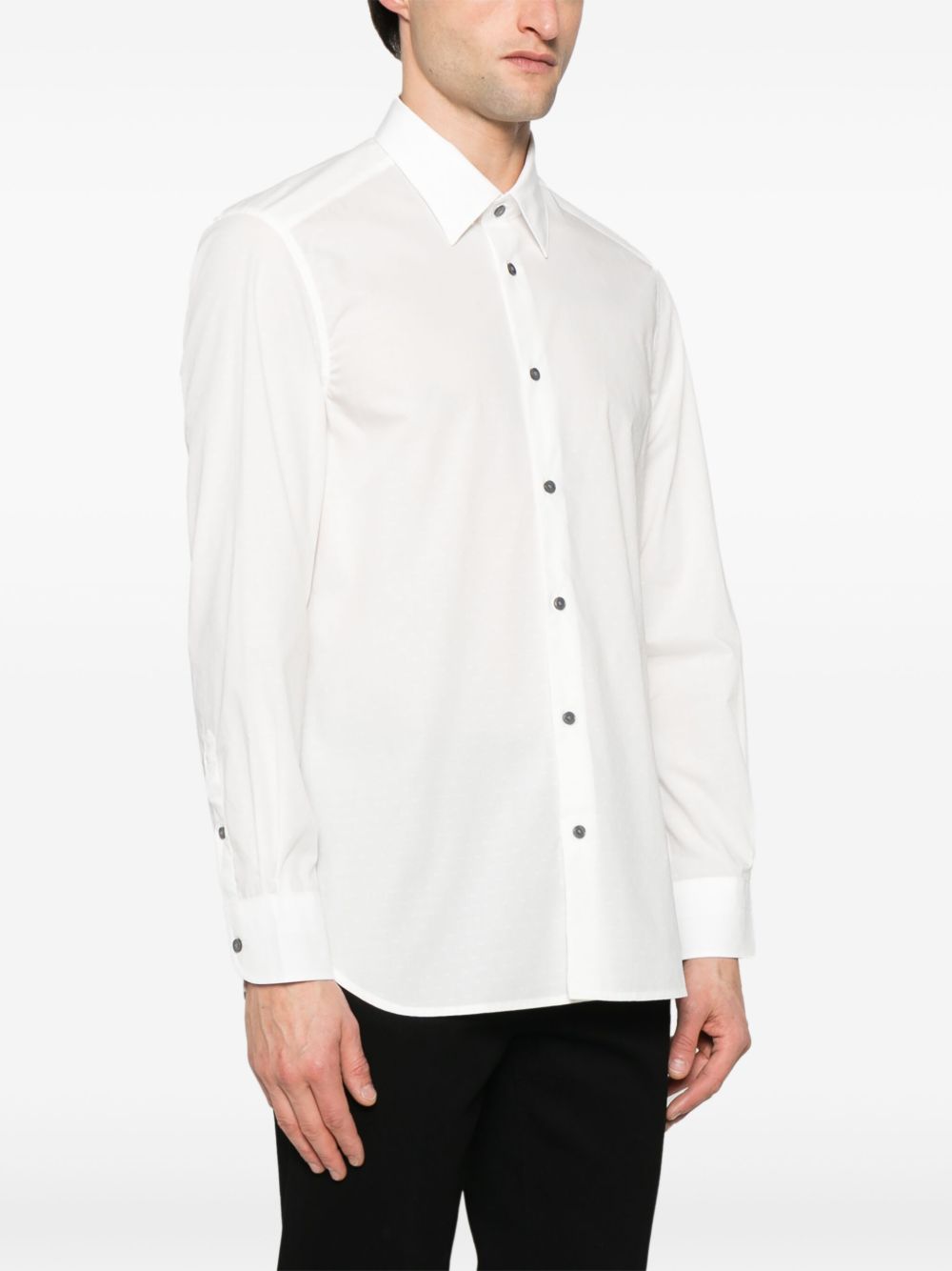 EMPORIO ARMANI Allover Logo Cotton Shirt for Men - SS25
