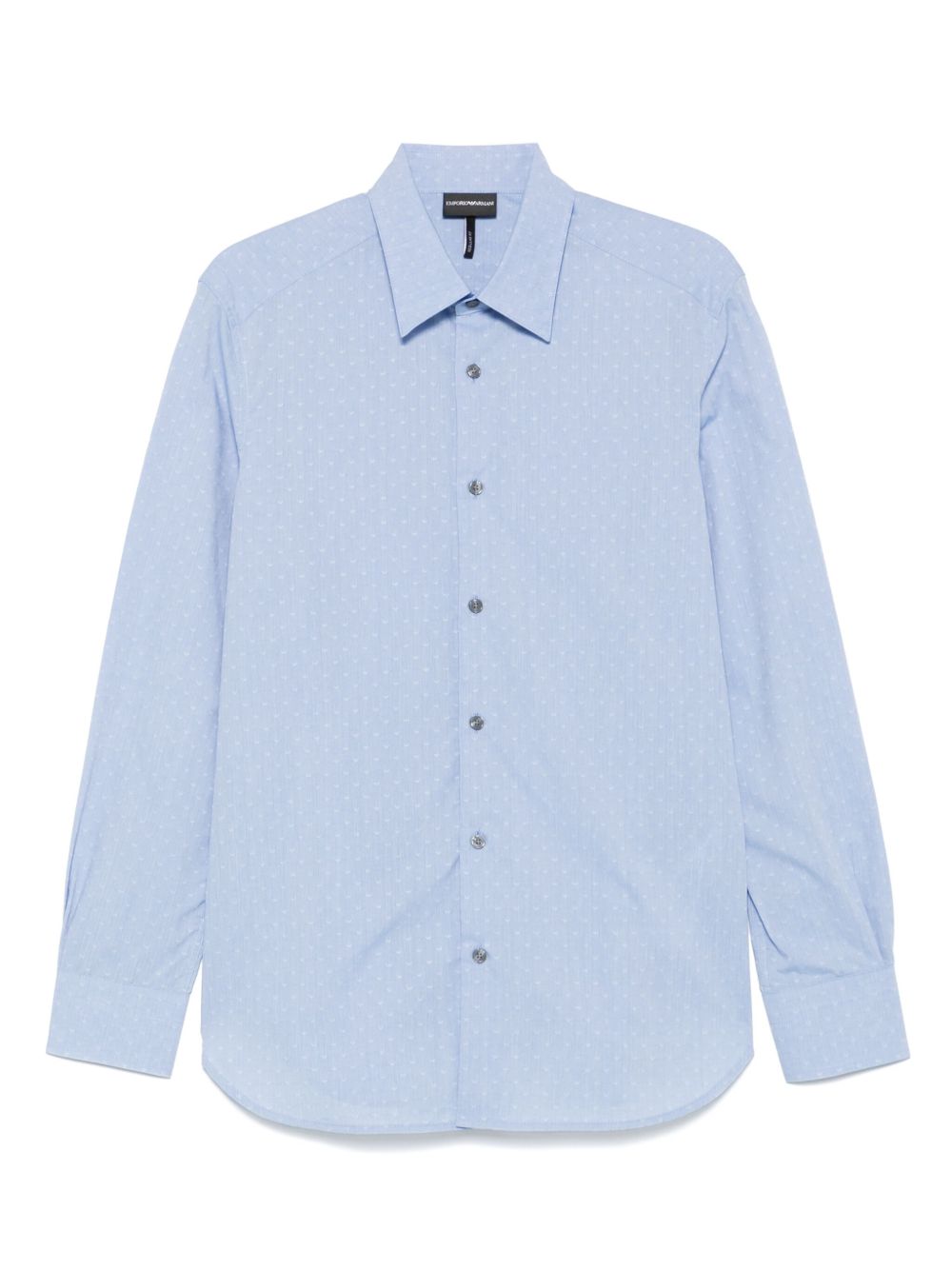 EMPORIO ARMANI Allover Logo Cotton Shirt - SS25