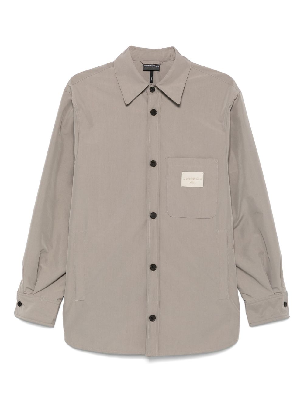 EMPORIO ARMANI Classic Logo Button-Up Shirt for Men