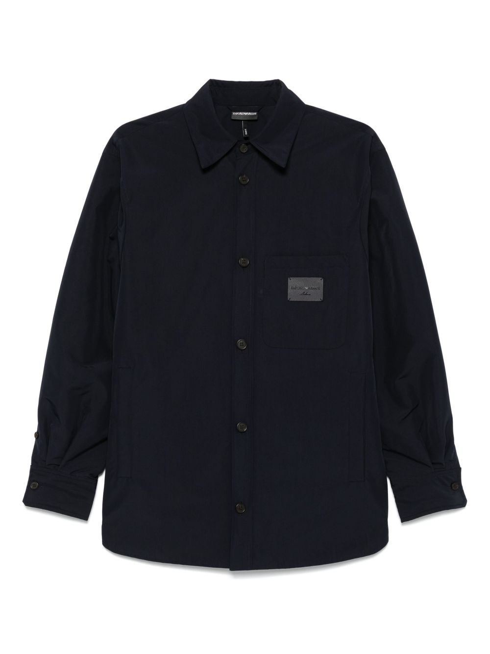 EMPORIO ARMANI Men's Logo Shirt with Buttoned Cuffs