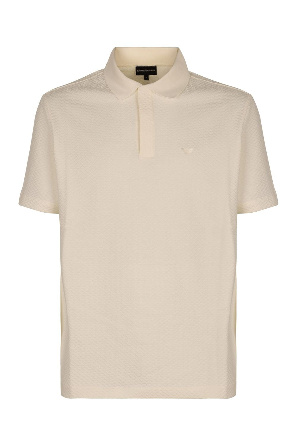 EMPORIO ARMANI Men's Cotton Polo Shirt with Front Embroidery