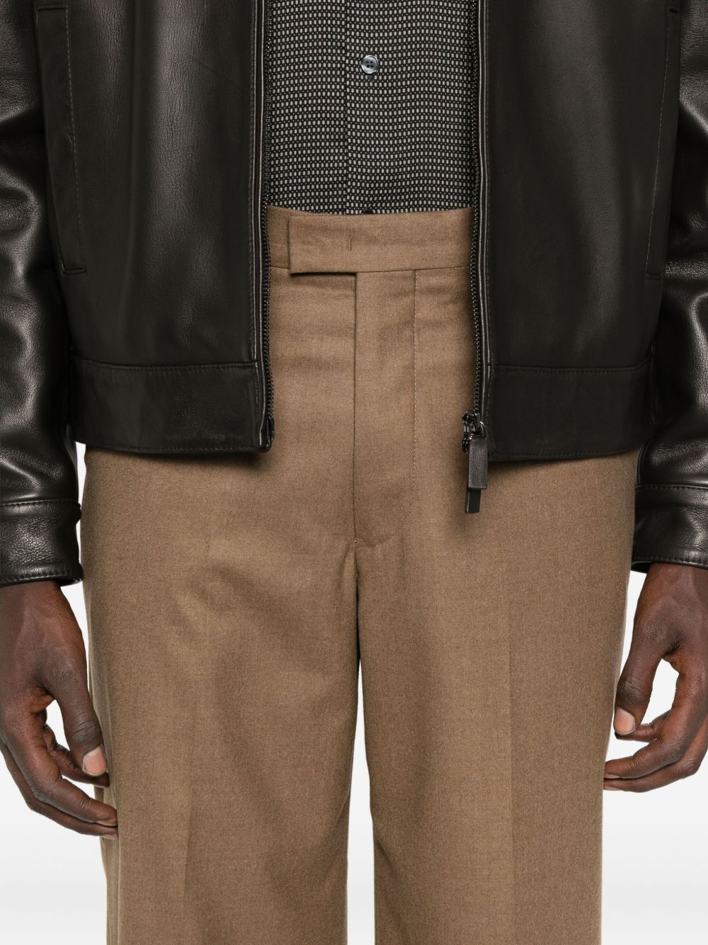 EMPORIO ARMANI Men's Wool Trousers for FW25