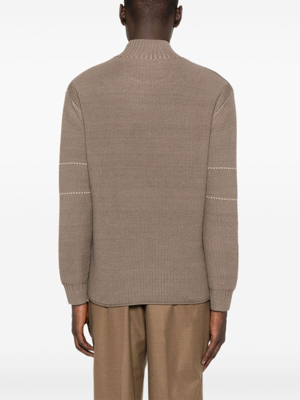 EMPORIO ARMANI Silk Nylon Sweater for Men