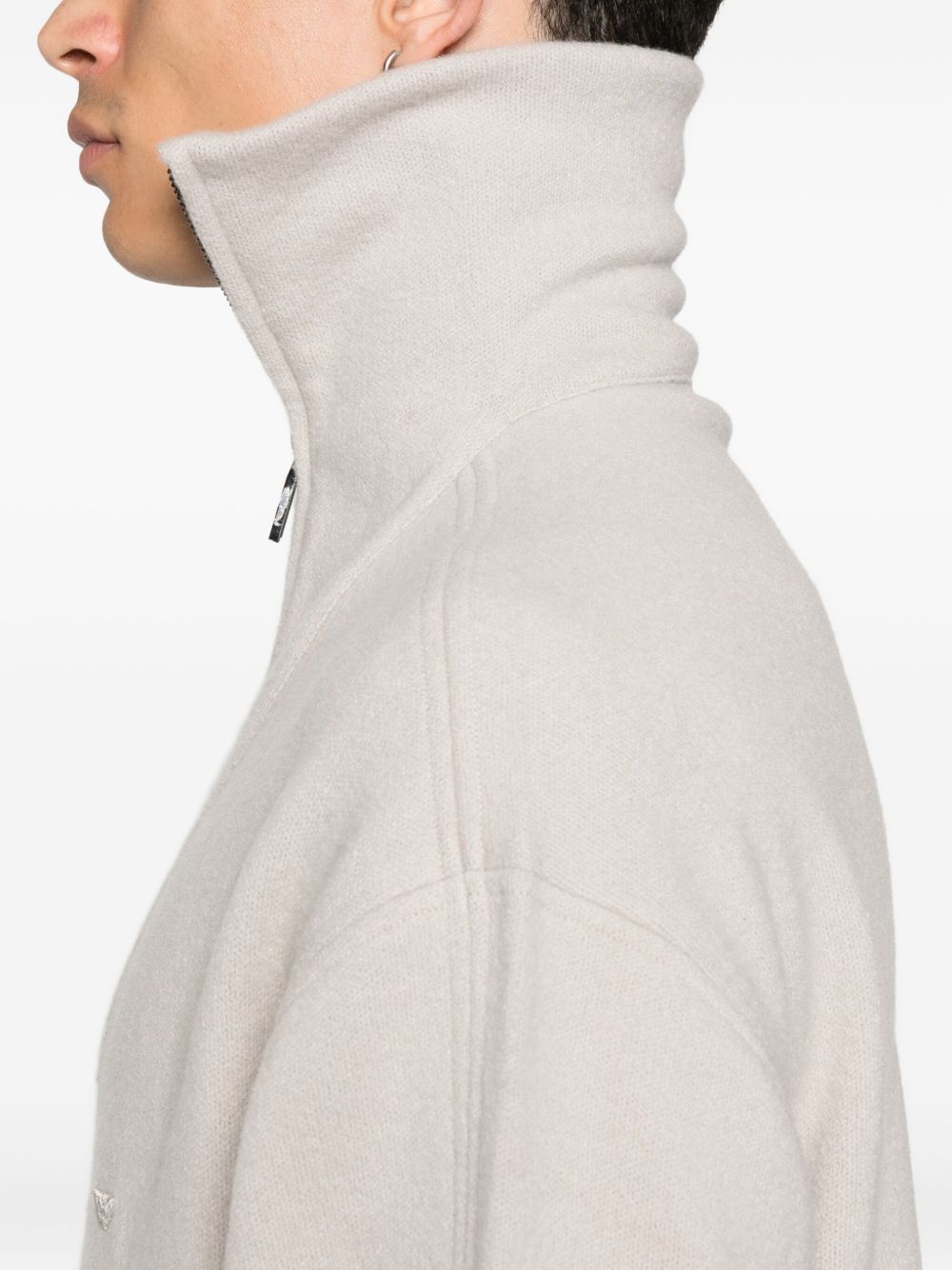 EMPORIO ARMANI Half Zip Turtle Neck Sweater for Men - FW25